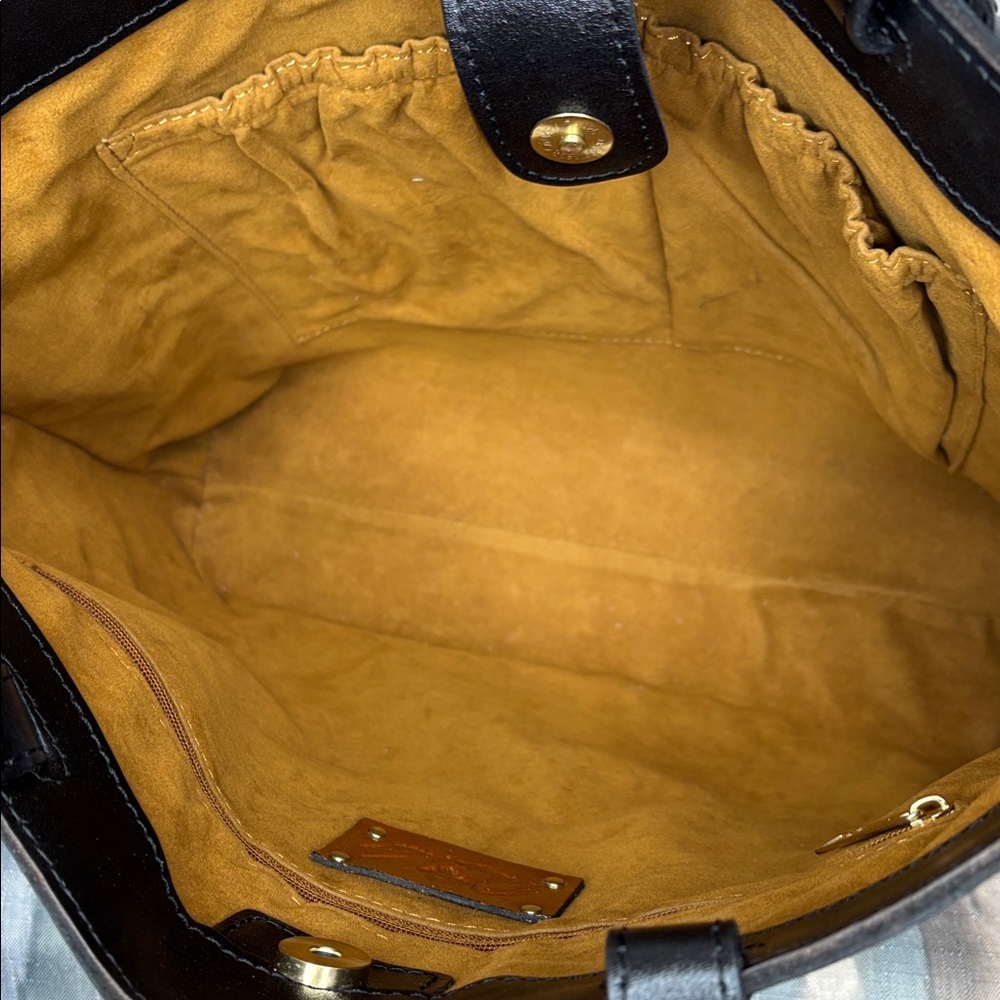 Patricia Nash Black Leather Tote - Picture 7 of 8